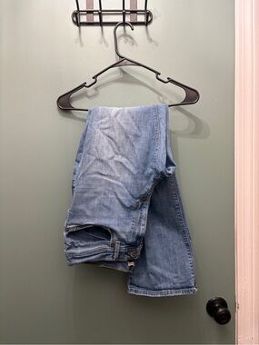 Levi's Medium Blue Denim Jeans with Tan Leather Patch